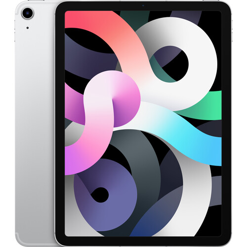 Apple 10.9" iPad Air (4th Gen, 256GB, Wi-Fi + 4G LTE, Silver)