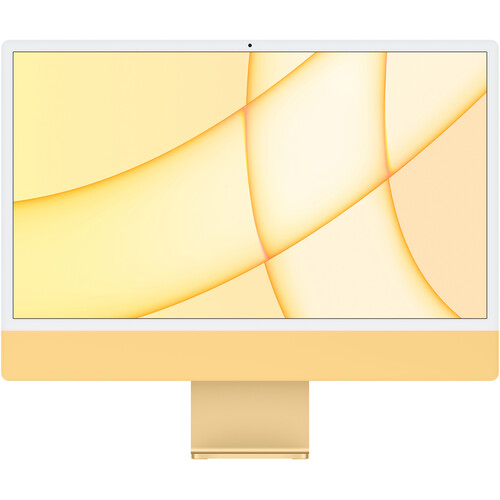 Apple 24" iMac with M1 Chip (Mid 2021, Magic Keyboard with Touch ID and Numeric Keypad, Yellow)