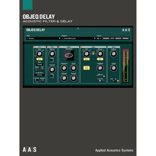 Applied Acoustics Systems Objeq - Delay Plug-In (Download)