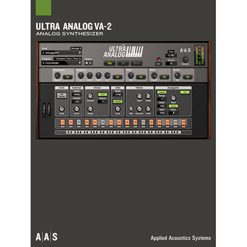Applied Acoustics Systems Ultra Analog VA-2 + Packs Virtual Synthesizer Plug-In and Sound Banks Bundle (Download)