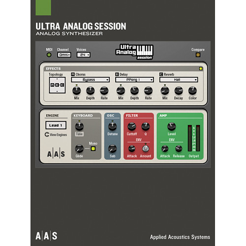 Applied Acoustics Systems Ultra Analog Session - Analog Synthesizer Simulator Plug-In