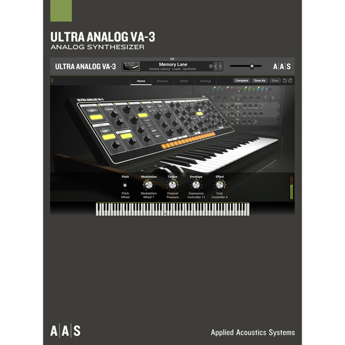 Applied Acoustics Systems Ultra Analog VA-3 Upgrade Virtual Instrument Software (Download)