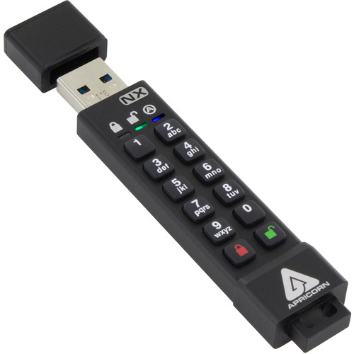 Apricorn Aegis Secure Key 3NX Encrypted USB 3.1 Gen ASK3-NX-64GB