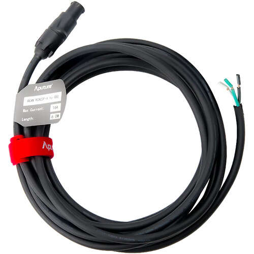 Aputure RCAC3F-X AC Power Cable (Bare Ends, 19.6')