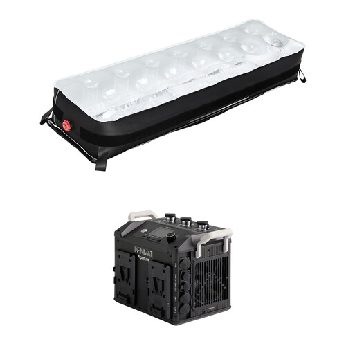 Aputure INFINIMAT LED with Clear Softbox & 400W Control Box Pack (1 x 4', V-Mount)