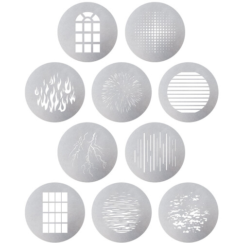 Aputure Spotlight Max 10-Piece Gobo Kit (Size A)