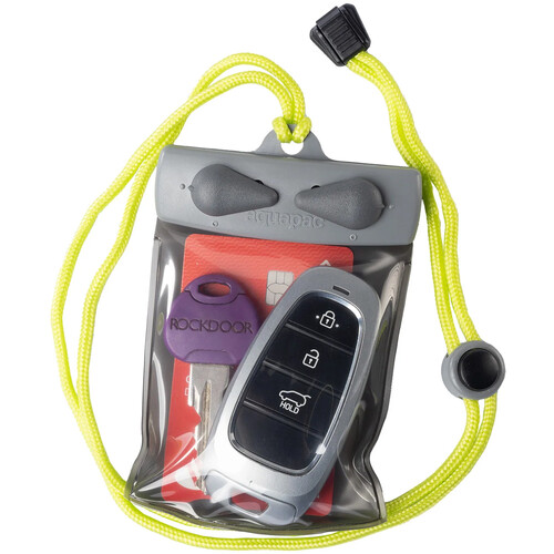 Aquapac Keymaster Mini (Gray/Clear, Yellow Cord)