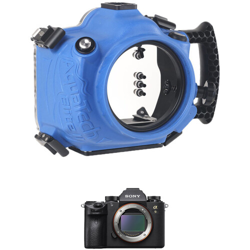AQUATECH Elite II A7 Series III Underwater Camera Housing and Sony Alpha a9 Mirrorless Digital Camera Body Kit