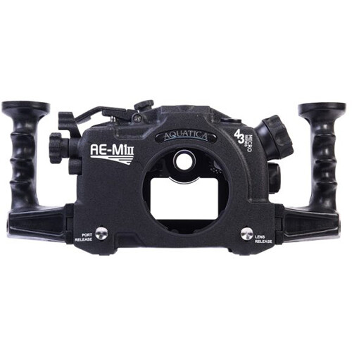 Aquatica AE-M1 Mk II Underwater Housing for Olympus OM-D E-M1 Mark II with Vacuum Check System (Fiber-Optic Strobe Connectors)