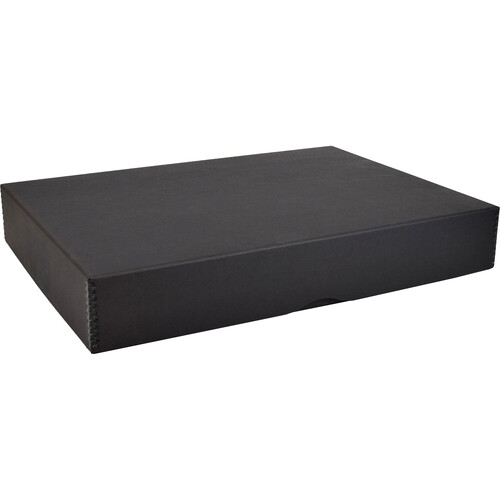 Archival Methods 01-136 Drop Front Archival Storage Box (14.5 x 18.5 x 3", Black)