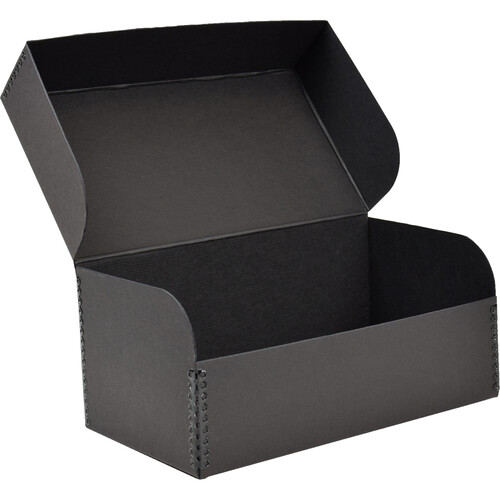 Archival Methods Hinged Lid Box (Black, 10.3 x 5.5 x 4.5")