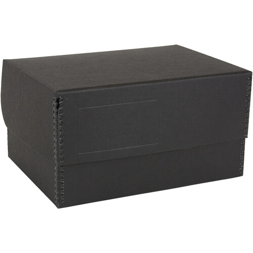 Archival Methods Hinged Lid Box (Black, 10.3 x 7.1 x 5.1")