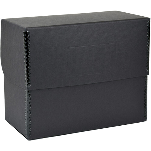 Archival Methods Hinged Lid Box (Black, 10.5 x 8.1 x 5.5")