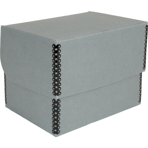 Archival Methods Hinged Lid Box (Gray, 7.1 x 5.1 x 5")