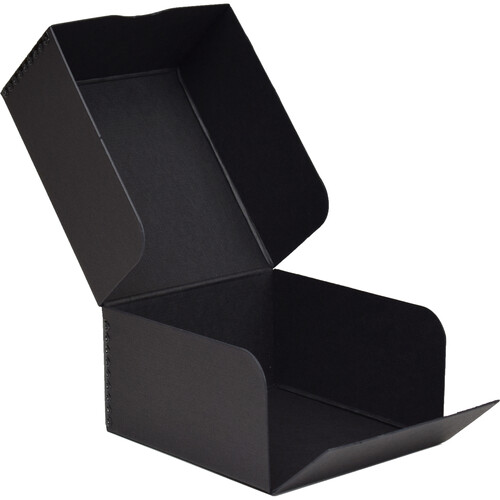 Archival Methods Drop Front Box with Hinged Lid (Black)