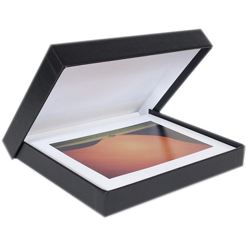 Archival Methods 2"-Deep Onyx Portfolio (Black Buckram/White Lining, 5-3/8 x 7-3/8")
