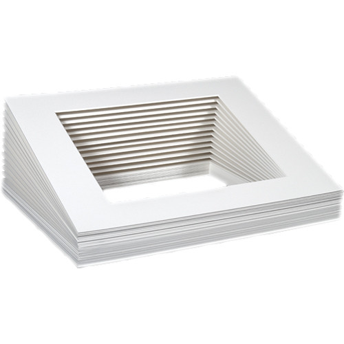 Archival Methods Bulk Pre Cut Mats (16 x 20" Mat for 11 x 17" Prints, 25 Mats)