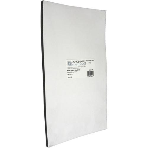 Archival Methods Card Stock Insert (White, 8.5 x 14", 50-Pack)