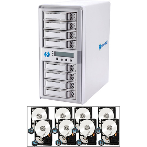 Areca 32TB 8-Disk Thunderbolt RAID Enclosure and Drive Kit (8 x 4TB)