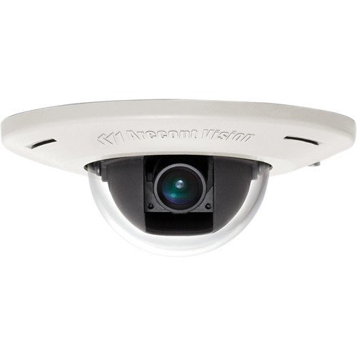 Arecont Vision AV3455DN-F MicroDome H.264 Ultra Low Profile Recessed Mount Day/Night IP Camera with 4mm Lens