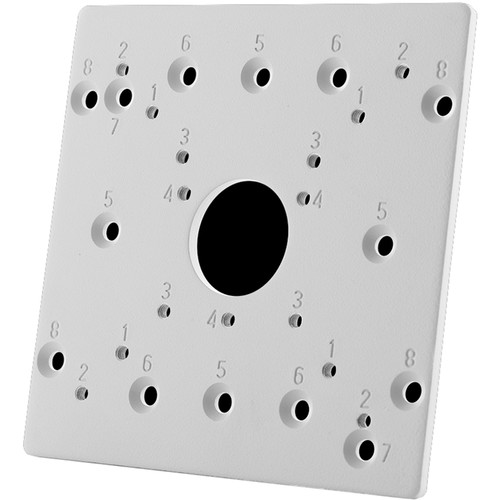 AV Costar AV-EBAS-W Square Electrical Box Adapter Plate for Contera Cameras (White)