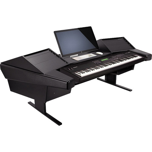 Argosy Dual 15K Keyboard Workstation Desk with Two DR800 Rack Modules