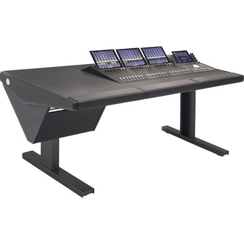 Argosy Eclipse Workstation for AVID S1x3 and Dock (Left Desk No End Rack, Black)
