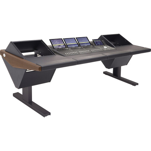 Argosy Eclipse Workstation for AVID S1x3 and Dock (Left & Right 8 RU Bay, Mahogany)