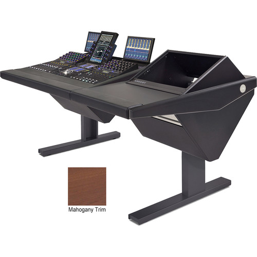 Argosy Eclipse Console for S4 - 3'Wide Base System with Nothing (L) Rack (R) (Mahogany)