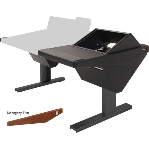 Argosy Eclipse Console for S6 - 3 Bucket Wide, with Nothing (L) and Rack (R) (Mahogany)