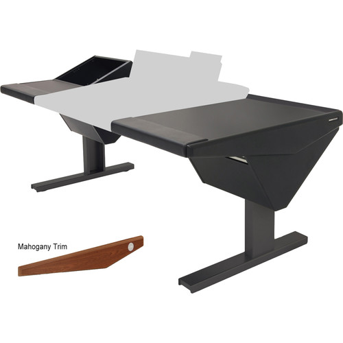 Argosy Eclipse Console for S6 - 5 Bucket Wide, with Rack (L) and Desk (R) (Mahogany)