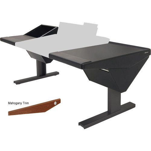 Argosy Eclipse Console for S6 - 6 Bucket Wide, with Rack (L) and Desk (R) (Mahogany)