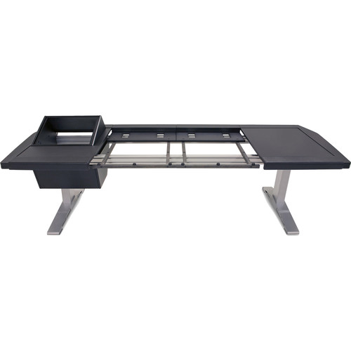 Argosy Eclipse Large Console Workspace for Yamaha Nuage Workstation with Left 8 RU Rack, Right Desk Surface, and 1 Master/2 Faders (Black Trim)