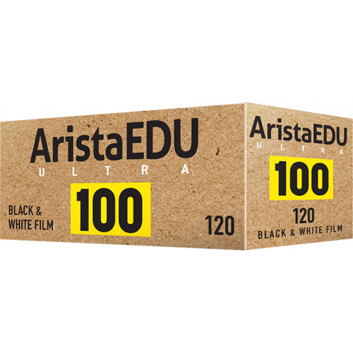 Arista EDU Ultra 100 Black and White Negative Film (120 Roll Film, Short-Dated Expires 08/2024)