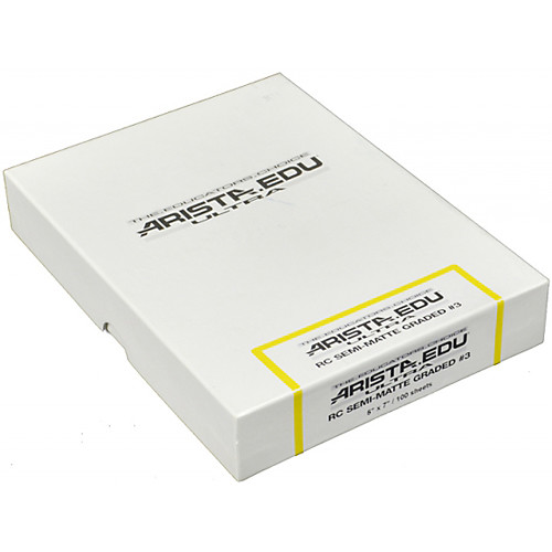Arista EDU Ultra Graded RC Paper (Semi-Matte, Grade 3, 5 x 7", 100 Sheets)