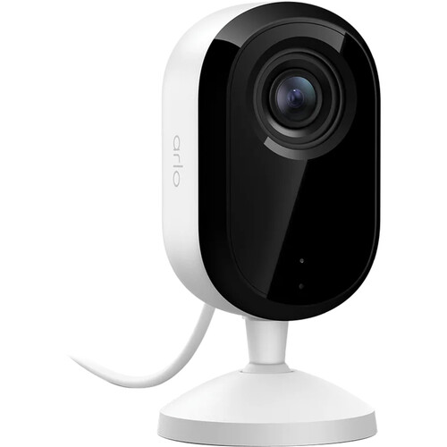 Arlo Essential 2K Indoor Plug-In Camera with Night Vision & Automated Privacy Shield (3rd Gen)
