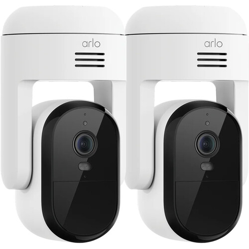 Arlo Essential 2K Outdoor Pan & Tilt Camera with Night Vision (2-Pack)