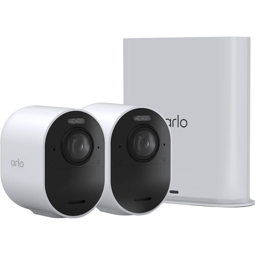 Arlo Ultra 3 UHD 4K Outdoor Camera with Night Vision (2-Pack, White)