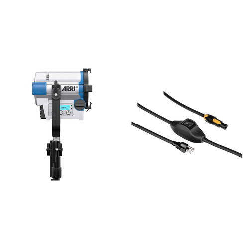 ARRI L5-C Plus RGB LED Fresnel Light with Inline Switch Cable Kit (Blue/Silver, Pole-Operated)