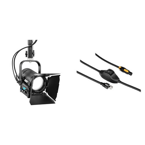 ARRI L5-C Plus RGB LED Fresnel Light with Inline Switch Kit (Black, Pole-Operated)
