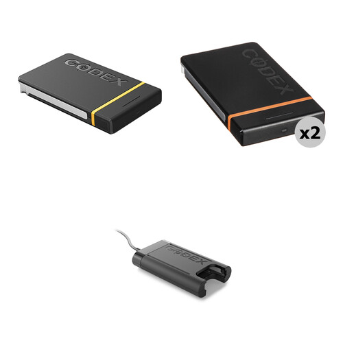 ARRI CODEX Compact Drive + Reader Bundle (2 x 1TB, 1 x 2TB)
