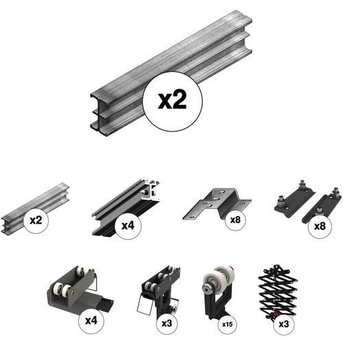 ARRI Rail Kit VI  - Black 3M/9.8' X 4M/13.2' - 3 Pantographs