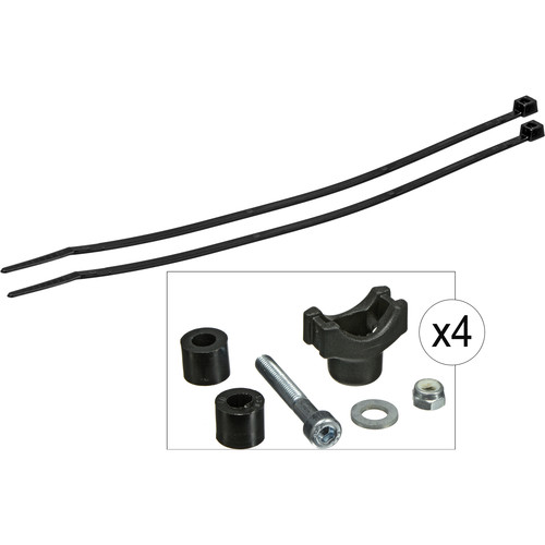 ARRI S2.RA6E1 End Stops with Power Cable Holder (Black, 4-Pack)