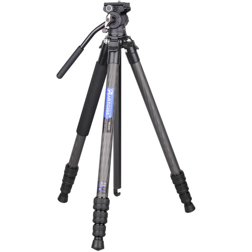 ARTCISE NS30C Compact Portable Tripod with VH03 Fluid Head, Pan Head & Center Column