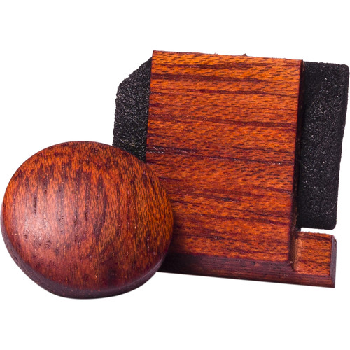Artisan Obscura Soft Shutter Release & Hot Shoe Cover Set (Small Convex, Threaded, Bloodwood)