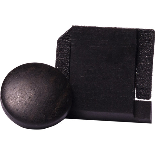 Artisan Obscura Soft Shutter Release & Hot Shoe Cover Set (Large Convex, Threaded, Ebony Wood)