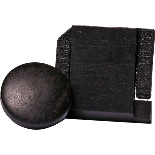 Artisan Obscura Soft Shutter Release & Hot Shoe Cover Set (Small Convex, Threaded, Ebony Wood)
