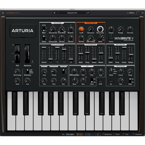 Arturia MiniBrute V Virtual Synth Plug-In
