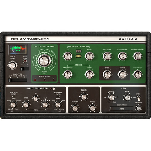 Arturia Delay TAPE-201 Saturated Tape Echo Software