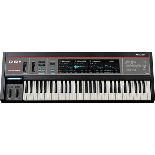 Arturia SQ80 V Organic Digital Wavemaker Synthesizer (Download)